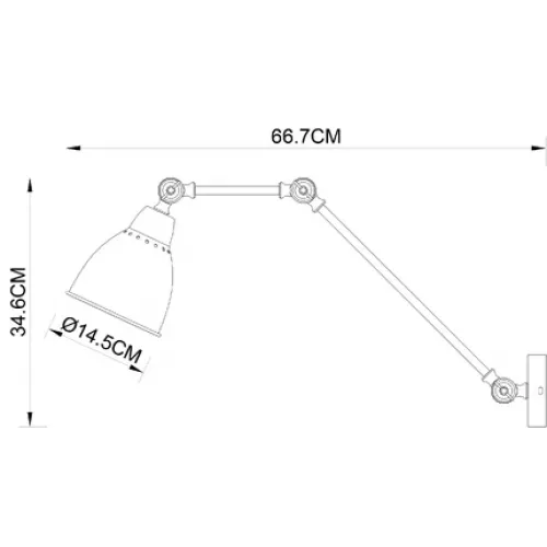 Бра Arte Lamp BRACCIO A2055AP-1AB