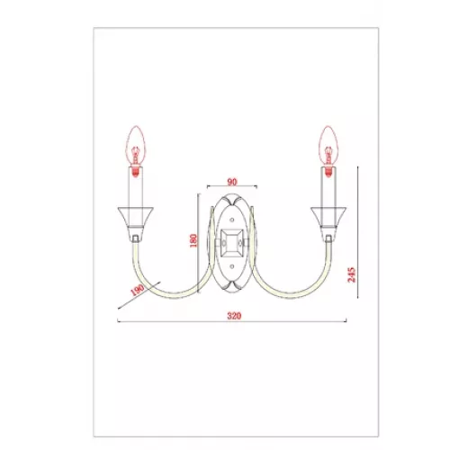Бра Arte Lamp COLLINETTA A4094AP-2WH