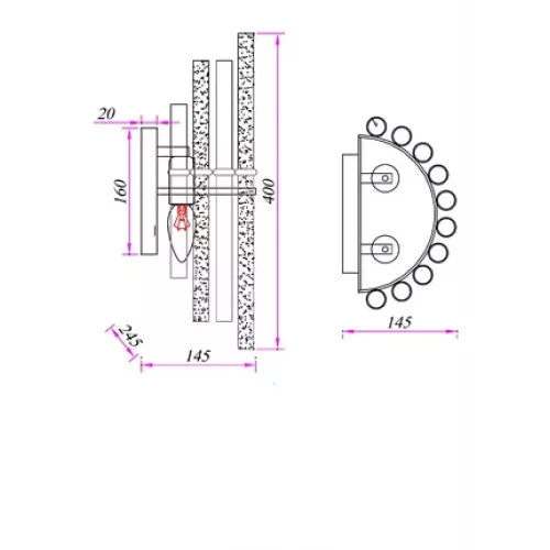 Настенный светильник ARTE LAMP MATILDA A1064AP-2CC