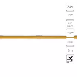Светодиодная лента 24V 10W/m 3000К 5м IP20 Arte Lamp LANE A2432005-01-3K