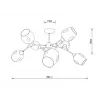 Люстра на штанге Arte Lamp SEPPIA A4211PL-8BK