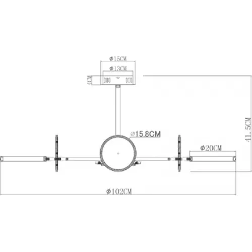 Люстра на штанге Arte Lamp SIENNA A1363PL-8PB