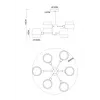 Люстра на штанге Arte Lamp CARLO A8205SP-6BK