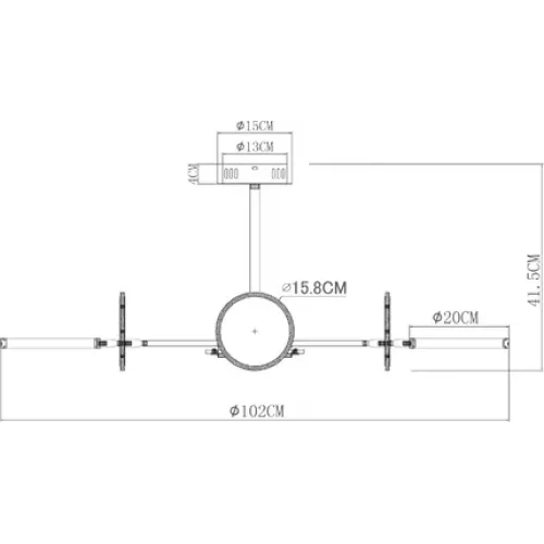 Люстра на штанге Arte Lamp SIENNA A1363PL-6PB