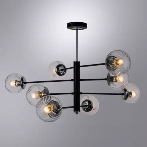 Люстра на штанге Arte Lamp SEGIN A3566PL-8BK