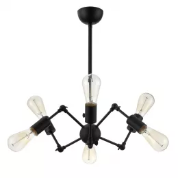 Люстра на штанге Arte Lamp ROOTS A9190LM-6BK