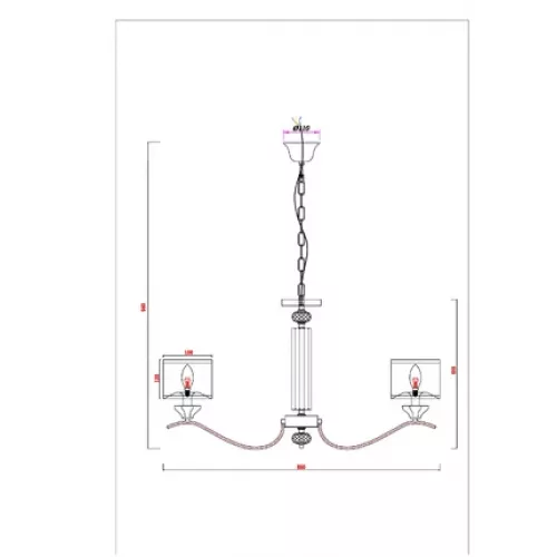 Подвесная люстра Arte Lamp ALHENA A4091LM-8CC