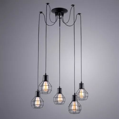 Подвесная люстра Arte Lamp SPIDER A1109SP-5BK