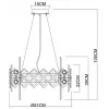Подвесная люстра Arte Lamp AMELIA A1039SP-10BK