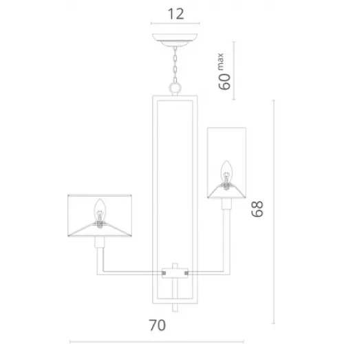 Подвесная люстра Divinare PORTA 5933/01 LM-8