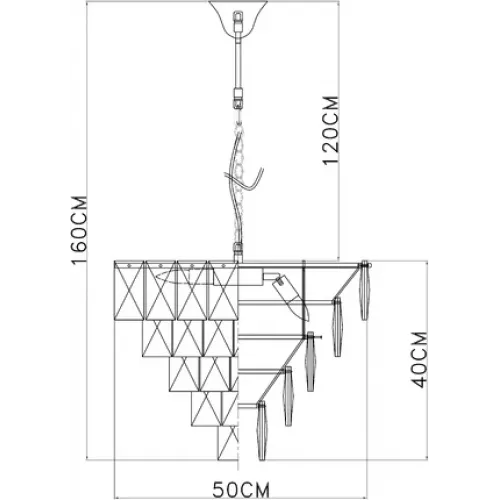 Подвесная люстра Divinare CHARA 3508/02 LM-6