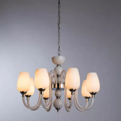 Подвесная люстра Arte Lamp LAVINIA A1404LM-8WH
