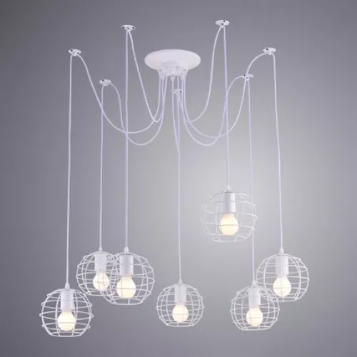 Подвесная люстра Arte Lamp SPIDER A1110SP-7WH