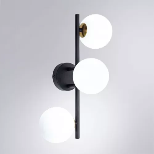 Настенно-потолочный светильник Arte Lamp GEMINI A2243PL-3BK