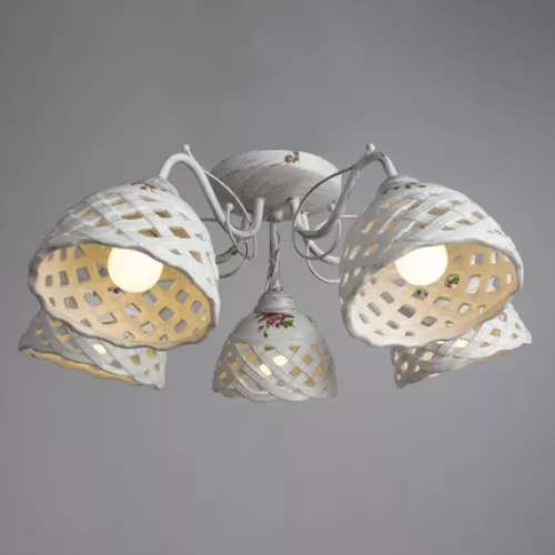 Потолочная люстра Arte Lamp WICKER A6616PL-5WG