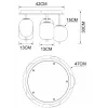 Потолочная люстра Arte Lamp FREDDIE A2231PL-5PB