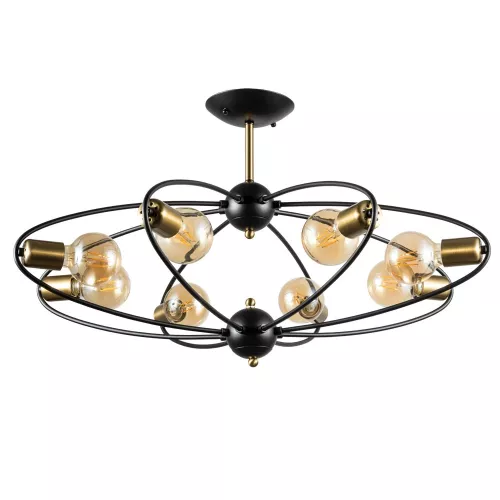 Потолочная люстра Arte Lamp GLASGOW A1963PL-8BK