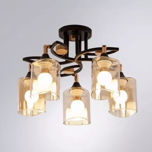 Потолочная люстра Arte Lamp GLAMORE A5076PL-5BK