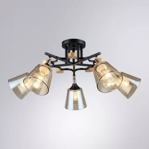 Потолочная люстра Arte Lamp GLASSY A5078PL-5BK