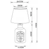 Декоративная настольная лампа Arte Lamp ISOLA A4272LT-1GY