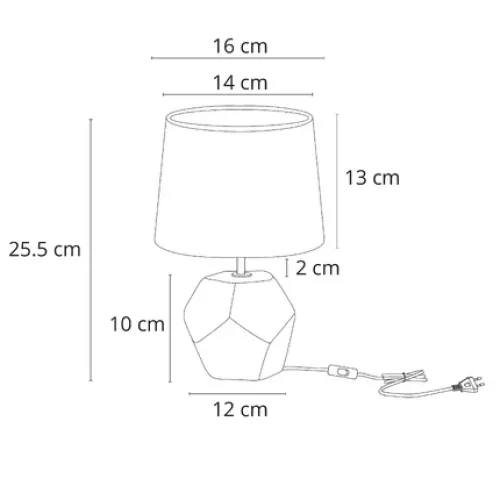 Декоративная настольная лампа Arte Lamp ZIBAL A5005LT-1WH