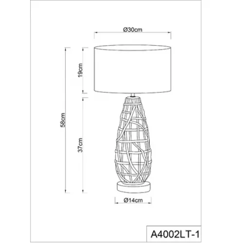 Декоративная настольная лампа Arte Lamp TAIYI A4002LT-1GO