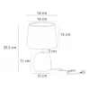 Декоративная настольная лампа Arte Lamp TITAWIN A5022LT-1GY