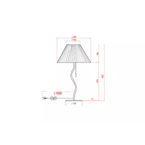 Декоративная настольная лампа Arte Lamp AGATHA A5069LT-1BK