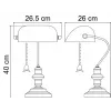 Кабинетная настольная лампа Arte Lamp BANKER A2493LT-1AB