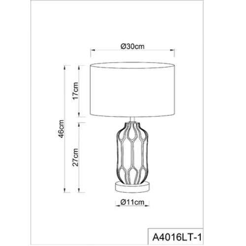 Декоративная настольная лампа Arte Lamp REVATI A4016LT-1WH