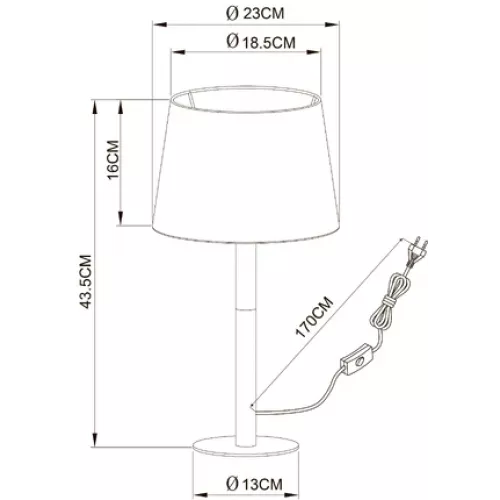 Декоративная настольная лампа Arte Lamp CONNOR A2102LT-1WH