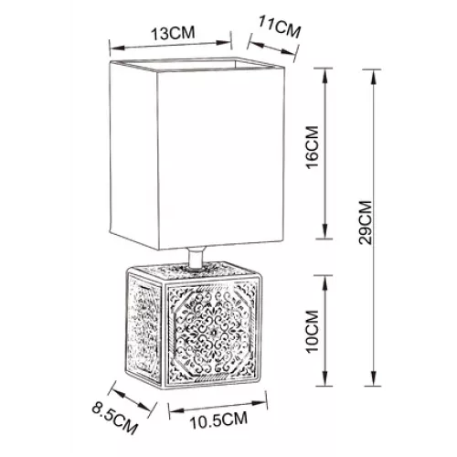 Декоративная настольная лампа Arte Lamp FIORI A4429LT-1BA