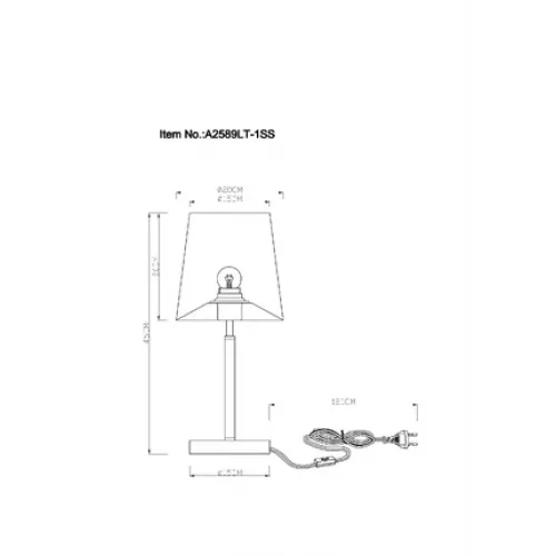 Декоративная настольная лампа Arte Lamp RODOS A2589LT-1SS