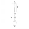 Подвесной светильник Divinare VOLTURN 1243/06 SP-30