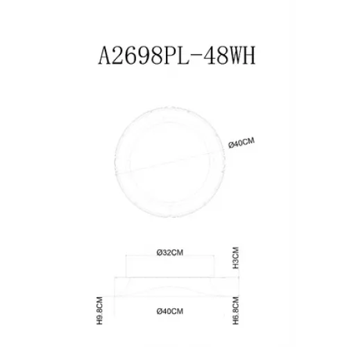 Потолочный светильник Arte Lamp SUALOCIN A2698PL-48WH