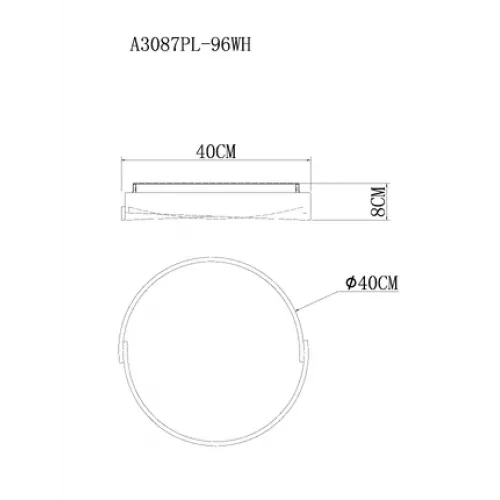 Потолочный светильник Arte Lamp ZIBAL A3087PL-96WH