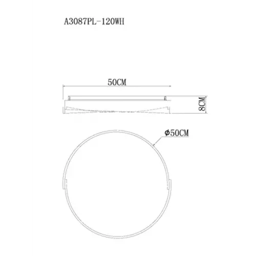 Потолочный светильник Arte Lamp ZIBAL A3087PL-120WH