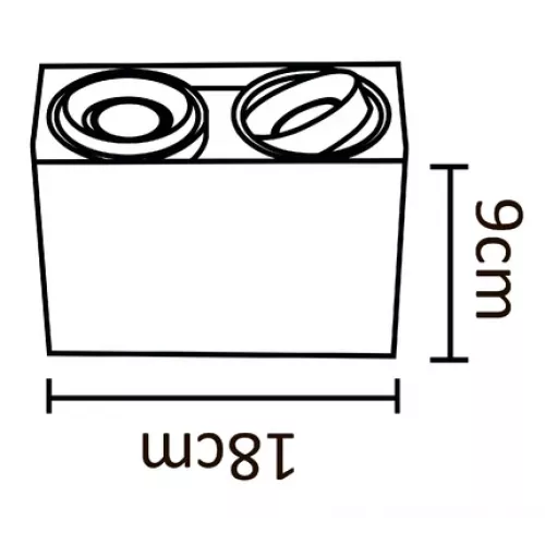 Точечный накладной светильник Arte Lamp PICTOR A5655PL-2BK
