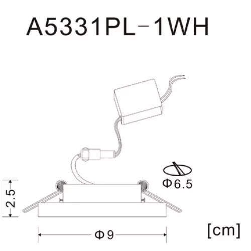 Точечный встраиваемый светильник Arte Lamp WAGNER A5331PL-1WH