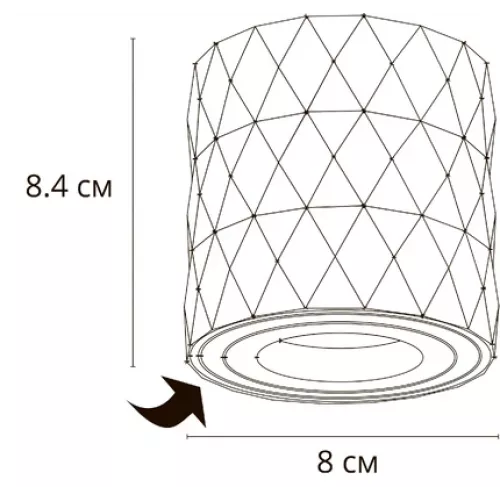 Точечный накладной светильник Arte Lamp FANG A5559PL-1BK