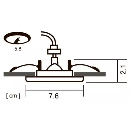 Точечный встраиваемый светильник Arte Lamp PRAKTISCH A2103PL-1GY