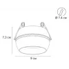 Точечный встраиваемый светильник Arte Lamp GAMBO A5550PL-1BK