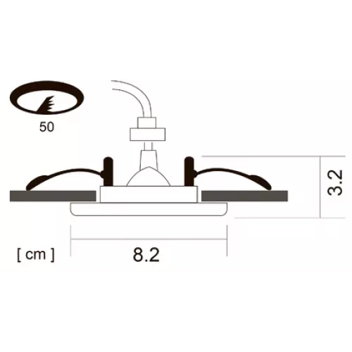 Точечный встраиваемый светильник Arte Lamp PRAKTISCH A1203PL-1AB