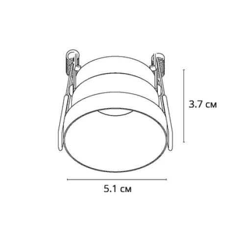 Точечный встраиваемый светильник Arte Lamp DUCRE MINI A7094PL-1BK