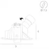 Точечный встраиваемый светильник Arte Lamp ACCENTO A3219PL-1GY