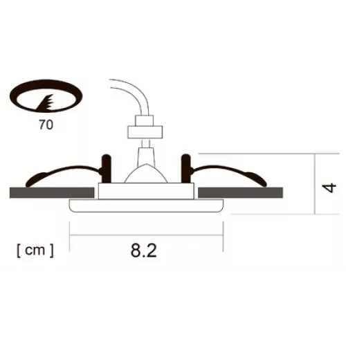 Точечный встраиваемый светильник Arte Lamp AQUA A5444PL-1CC