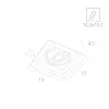 Точечный встраиваемый светильник Arte Lamp CANIS A6661PL-1WH