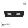 Точечный встраиваемый светильник Arte Lamp TARF A2168PL-2BK