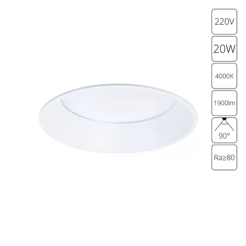 Точечный встраиваемый светильник Arte Lamp FRAME A7995PL-1WH