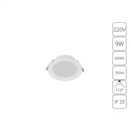 Встраиваемый светильник Arte Lamp QUICK A8509PL-1WH